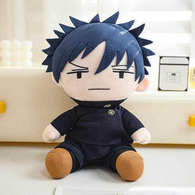 Jujutsu Kaisen Gojo Megumi Plüschtier Set, Sitzende Stofffigur, 2-teiliges Set - Bild 1