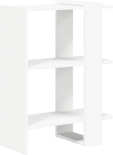 vidaXL Bücherregal Weiß aus Holzwerkstoff, B/T/H: 52 x 25 x 71,5 cm - Bild 1
