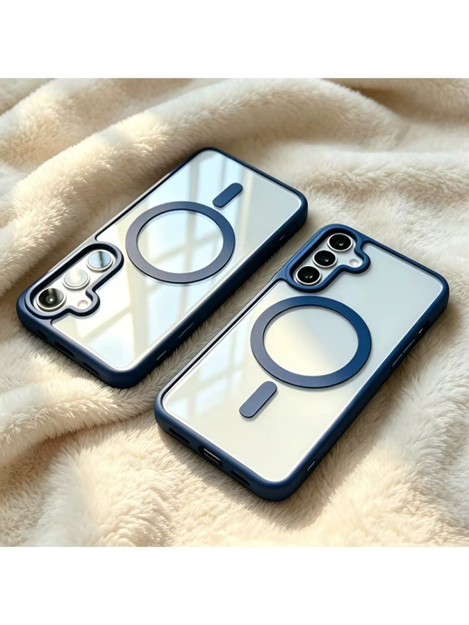 Transparente MagSafe Kabellose Ladehülle für Samsung Galaxy A06 A07 A15 A16 A17 A26 A35 A36 A37 A55 A57 aus Acryl - Bild 2