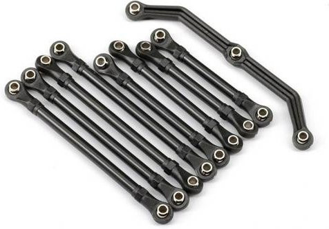 Traxxas TRX-9742R Suspension Link Set, Zubehör, Metall, Schwarz - Bild 1