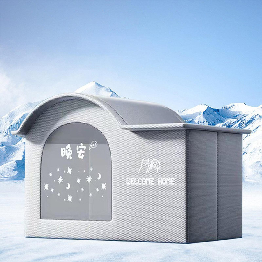 Kühlendes Haustierbett für Hunde und Katzen als Sommer-Eishaus für alle vier Jahreszeiten - Bild 3