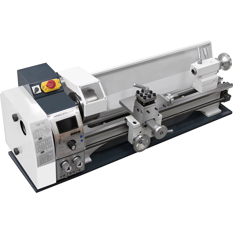 Sihao Mini-Metalldrehmaschine mit variabler Drehzahl und 1200W/1500W Leistung, B/T/H: 18 x 35 x 22 cm - Bild 2