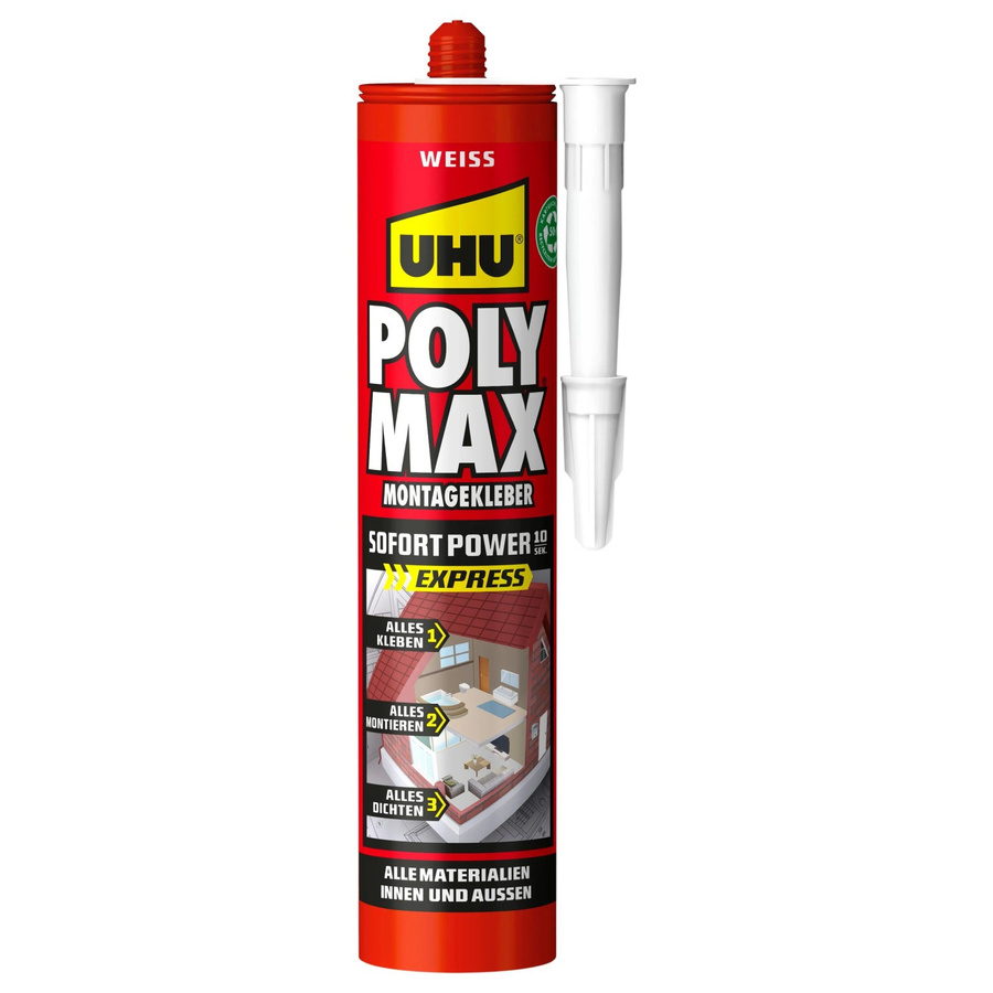 UHU Poly Max Montagekleber MS-Polymer Weiß 425 g - Bild 2