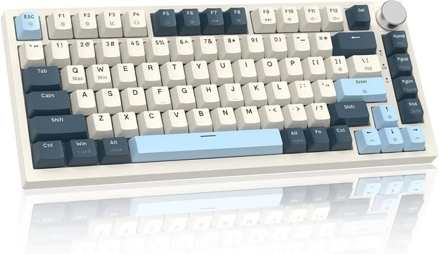 ATTACK SHARK K85 Mechanische Gaming Tastatur mit Magnetschaltern, 75 % Layout, RGB-Hintergrundbeleuchtung, Black - Bild 1