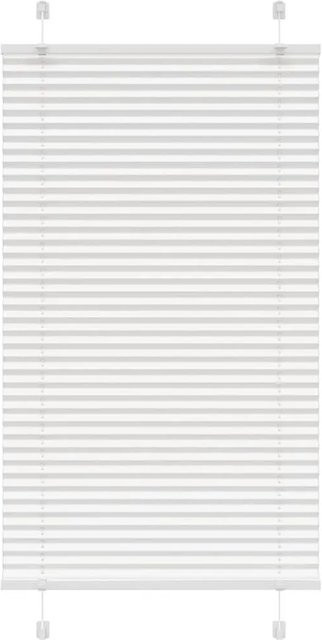 vidaXL Plissee Weiß semi-transparent aus Polyester, B/H: 80 x 150 cm - Bild 1