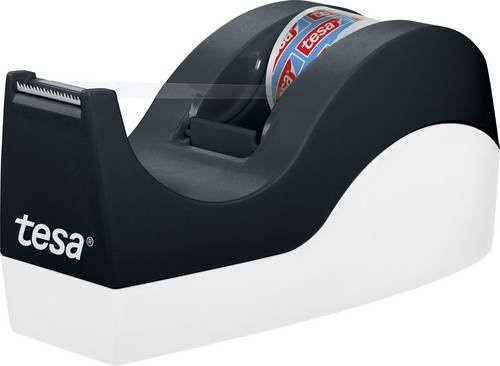 tesa Tischabroller Orca Schwarz inklusive tesafilm Klebefilmrolle, Breite: 19 mm, Länge: 33 m - Bild 1
