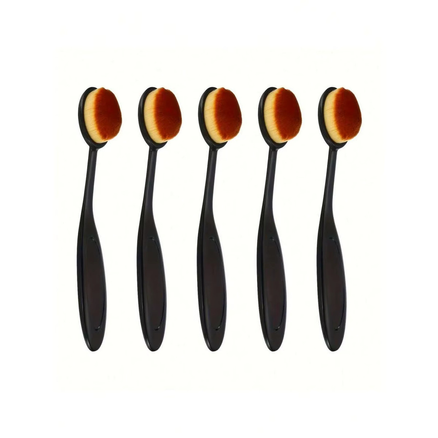 Multifunktions-Tintenmischpinsel mit flachen Pinselköpfen aus Kunststoff in Schwarz für Künstler und DIY-Bastelarbeiten - Bild 1