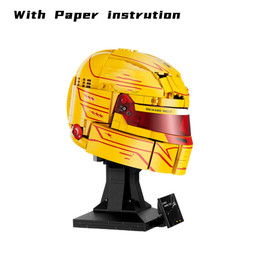 Potdemiel Scuderia HP Lewis Hamilton Helm, Baustein-Modell, 884 Teile - Bild 2
