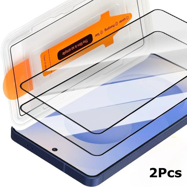 2 Stück One-Click Displayschutzfolien aus gehärtetem Glas für Vivo IQOO Z10 Turbo Pro Z11 Turbo Z10X in Transparent - Bild 1