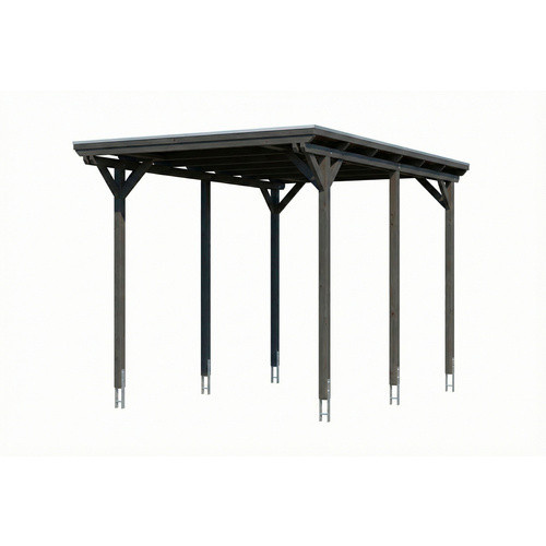 SKANHOLZ Caravan-Carport Emsland aus Fichte mit Stahl-Flachdach in Schiefergrau, B: 402 cm, T: 604 cm - Bild 3