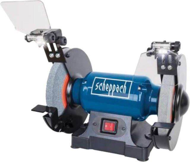 Scheppach SM200L Doppelschleifer Tischschleifmaschine in Blau - Bild 1