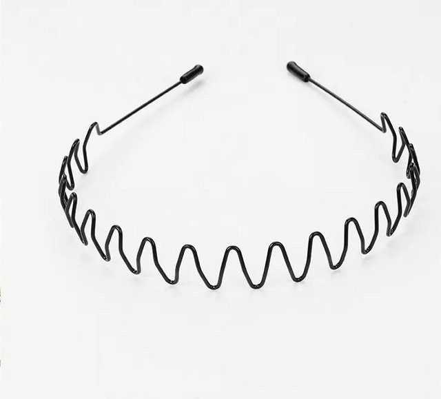 Stirnband Metall, Schwarz, Unisex - Bild 1