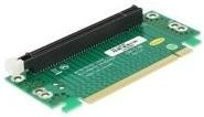 Delock Riser Card PCI Express x16 mit 90 Grad Winkel und rechter Einsteckrichtung in Grün (41914) - Bild 1