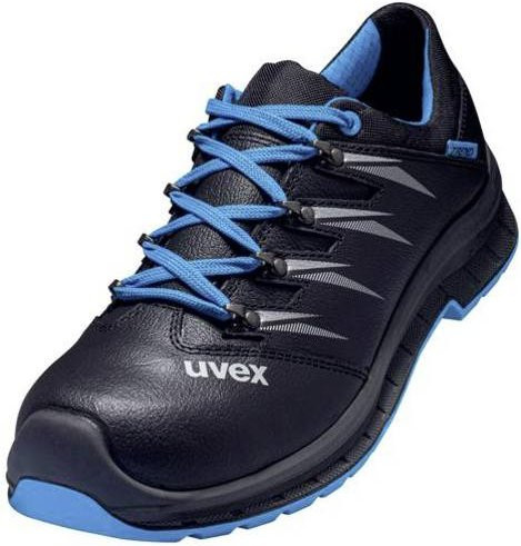 Uvex 2 trend S3 Sicherheitshalbschuh aus Leder in Schwarz-Blau, Größe 47 - Bild 2