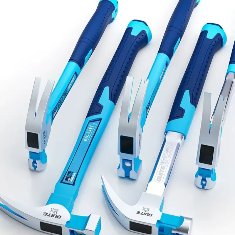 Professioneller Klauenhammer aus High-Carbon-Stahl mit Holzgriff in Blau - Bild 5