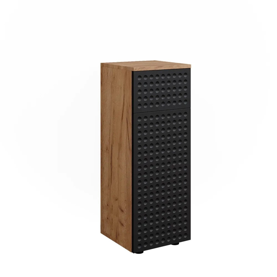 Vicco Midischrank Irma Badezimmer in Eiche und Anthrazit mit 1 Schublade und 2 Fächern B/T/H: 30 x 30 x 81 cm - Bild 3