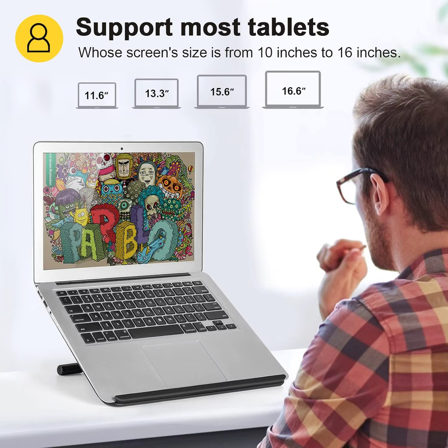 Parblo PR100 Monitorarm für Tablets und Laptops in Schwarz - Bild 5