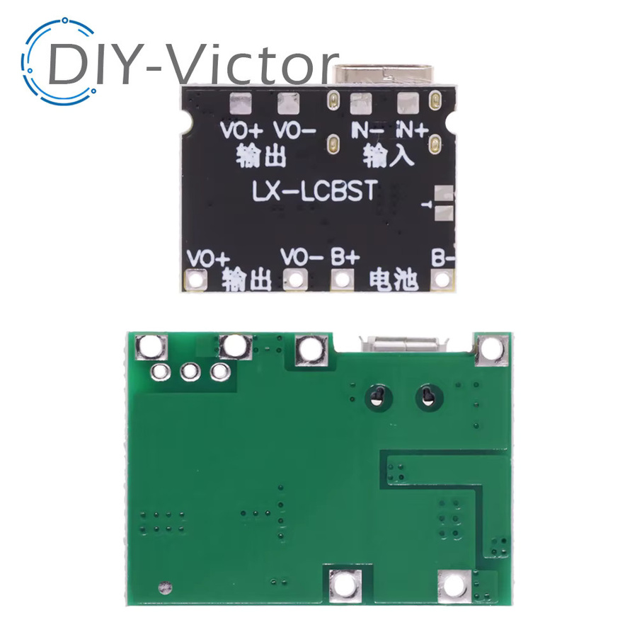 TP4056 Lithium-Ionen-Ladegerät Modul mit DC-DC Step-Up-Boost-Funktion für 3,7 V und 4,2 V Batterien - Bild 2