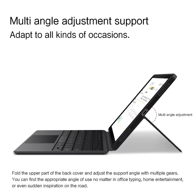 Samsung Touchpad-Tastatur und Schutzhülle für Galaxy Tab S8 11 Zoll SM-X700 SM-X706 und Galaxy Tab S7 SM-T870 SM-T875 in Schwarz - Bild 3