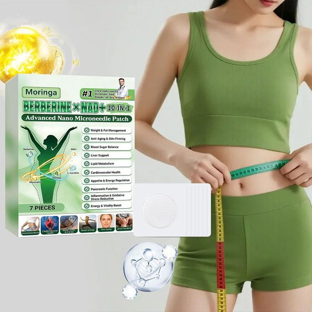 jaysuing Moringa NAD+ Nano-Mikronadel-Pflaster für den Körper, 7 Stück - Bild 1