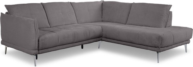 Polsterecke SANSIBAR ROBERTSFORS in Anthrazit mit Stoffbezug und Armlehnen, L-Form, B: 254 cm, T: 150 cm, H: 68 cm - Bild 1