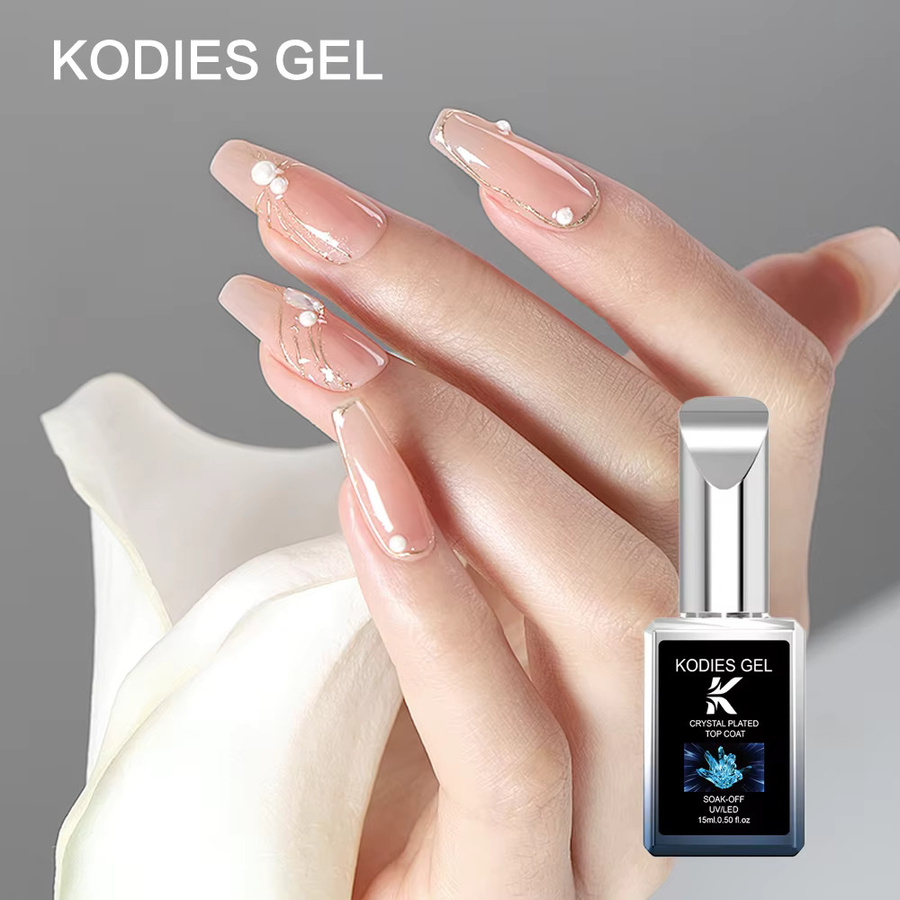 KODIES GEL Crystal Top Coat, Glänzend, 15 ml - Bild 3
