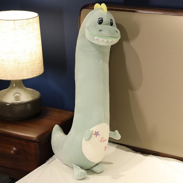 Kidsly Kawaii Dinosaurier-Plüschtier, grün, 80cm - Bild 1