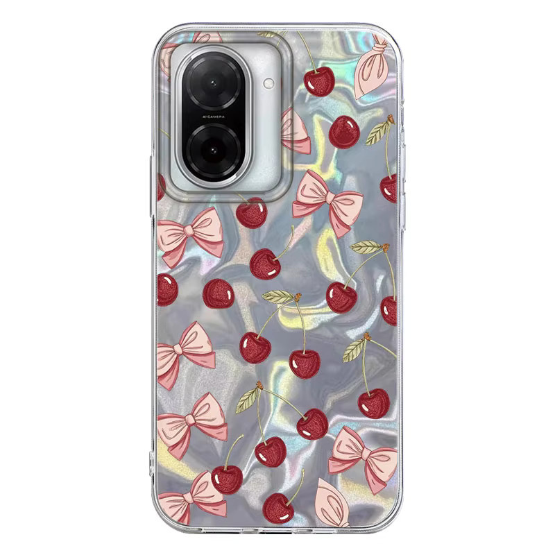 Handyhülle mit Kirsch- und Schmetterlingsmuster für Xiaomi Redmi Note Serie in Multicolour - Bild 3