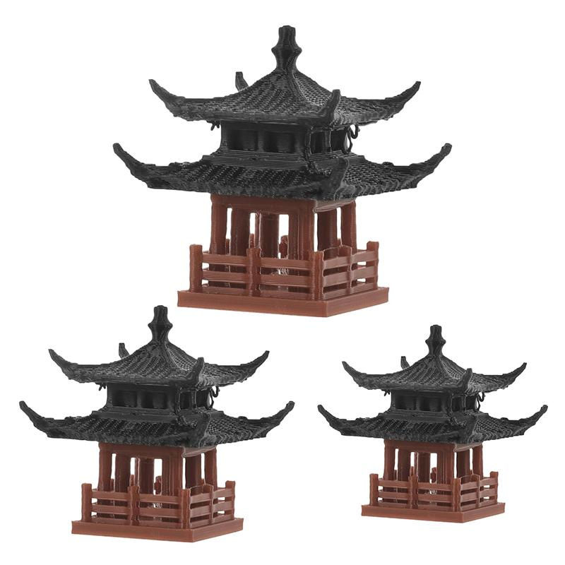 ToyToys Mini Pagodenstatue als japanische Pavillondekoration für Zen-Gärten, Aquarium und Bonsai, mehrfarbig, Höhe: 6,3 cm - Bild 2