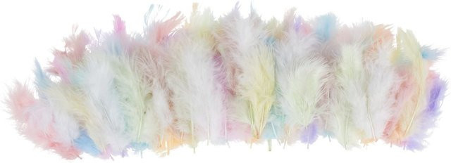 URSUS Flauschfedern-Mix Pastell in Multicolor aus Naturmaterial - Bild 1
