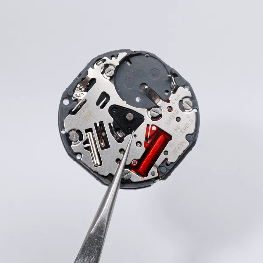 SII VH31 Uhrwerk, Silber, 3 Zeiger, schleichende Sekunde - Bild 2
