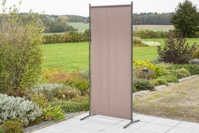 Merxx Sichtschutz Textil in Taupe mit Stahlgestell, B/T/H: 80 x 50 x 190 cm - Bild 1