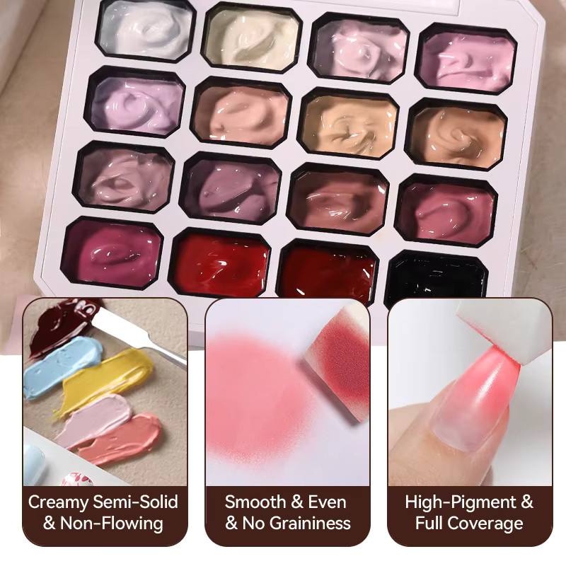 UR SUGAR 4 in 1 Pat Painting Gel Palette, 16 Farben - Bild 3