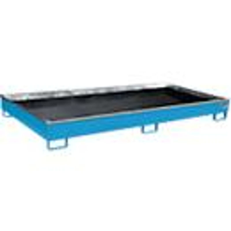 Bauer Südlohn Regalwanne RW 2700-1 PE mit PE-Einsatz, Lichtblau, B: 131,5 cm, H: 21,0 cm, L: 266,5 cm - Bild 3