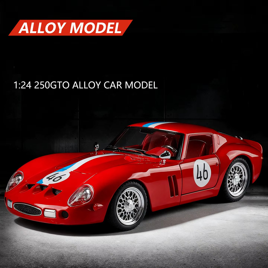 Bburago 250 GTO Supersportwagen, Legierungsmodell, 1:24, mit Licht und Sound - Bild 3