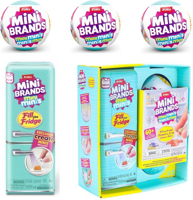 Zuru Mini Brands Kühlschrank-Blindbox, My Melody, 5 Überraschungsspielzeuge, ab 8 Jahren - Bild 1