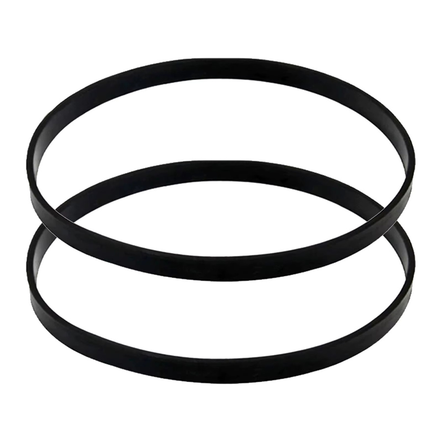 DAZZLEEX 2 Stück Ersatz-Gummibänder für Bandsägen-Scrollräder, Schwarz, für 8 Zoll und 14 Zoll Durchmesser - Bild 3