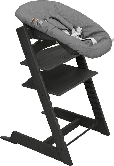Stokke Tripp Trapp Treppenhochstuhl Bundle mit Newbornset in Deep Grey aus Buchenholz - Bild 1