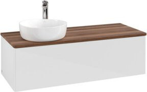 V&B Waschtischunterschrank Antao ohne Frontstruktur in Weiß, B/T/H: 120 x 50 x 50 cm - Bild 1