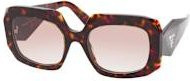 Prada PR B23S Sonnenbrille, quadratisch, Vollrand, Kunststoff, braun, Damen - Bild 1