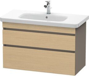 Duravit Waschtischunterschrank DuraStyle in Ei nat/b ma, wandhängend mit 2 Schubladen, B: 93 cm, T: 44,8 cm, H: 61 cm - Bild 1