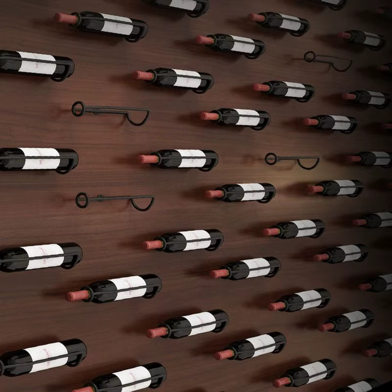 JETTING Wand-Weinregal aus Metall in Schwarz zur Lagerung von Wein, Bier und Champagner - Bild 2