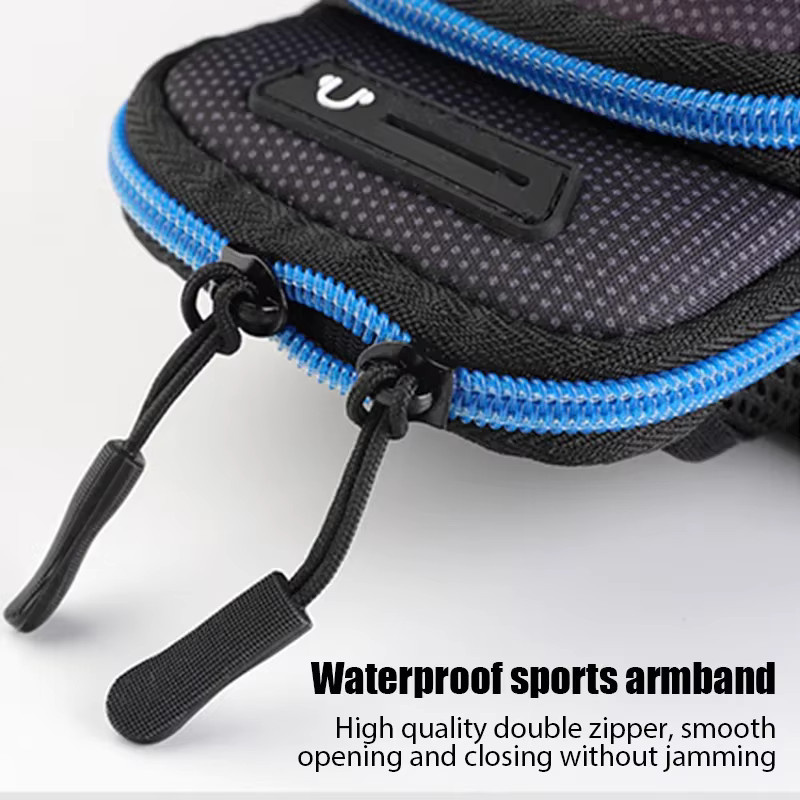 Universal Sport Armband Handyhalterung für iPhone, Xiaomi und Huawei bis 7,2 Zoll in Blau oder Schwarz - Bild 3