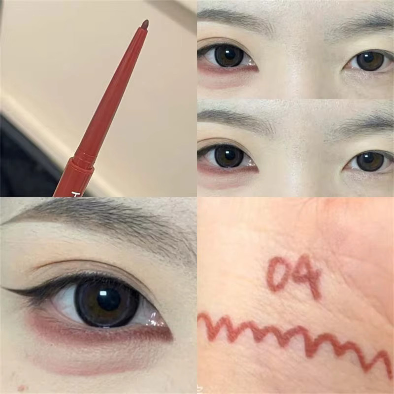 Eyeliner-Stift, weinrot, matt, 12 Farben - Bild 4