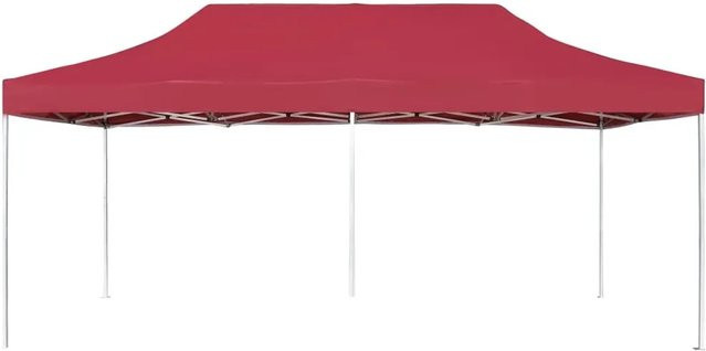 vidaXL Profi-Partyzelt faltbar aus Aluminium mit Oxford-Gewebe in Weiß und Weinrot, B/T/H: 6 x 3 x 2,9 m - Bild 1