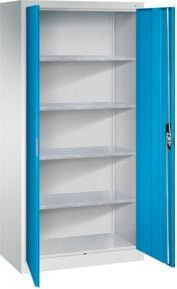 C+P Werkzeugschrank Acurado 7035/5012 in Grau und Blau, abschließbar, B/T/H: 195 x 93 x 50 cm - Bild 1