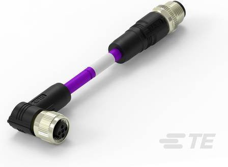 TE Connectivity TAB62635501-002 Sensor-Aktor-Steckverbinder konfektioniert in Schwarz - Bild 1