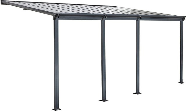 Terrassendach in Anthrazit mit den Maßen B: 618 cm, T: 303 cm, H: 258 cm - Bild 1