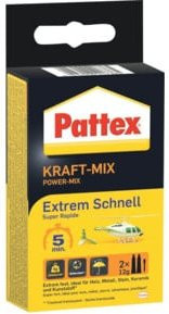 Pattex Kraft Mix Extrem Schnell Zwei-Komponenten-Epoxykleber, transparent, 24 g - Bild 2