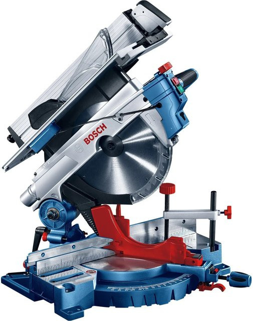 Bosch Professional Kombinationssäge GTM 12 JL mit Arbeitstisch GTA 2600 in Blau und Silber - Bild 1